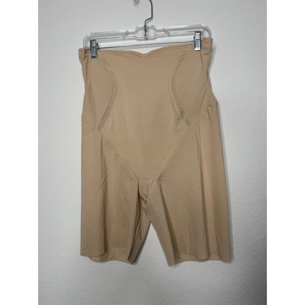 Maidenform Womens High Waisted‎ Shapewear Shorts Beige DM5001 Size 3XL